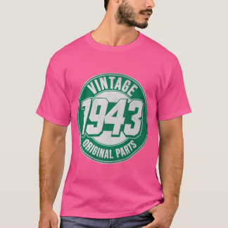 80周年 ヴィンテージ 1943 オリジナルP 80歳 レトロ Tシャツ