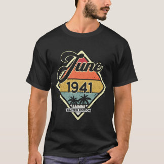 80周年 誕生日お祝い 1941年6月生まれ 80歳 Tシャツ