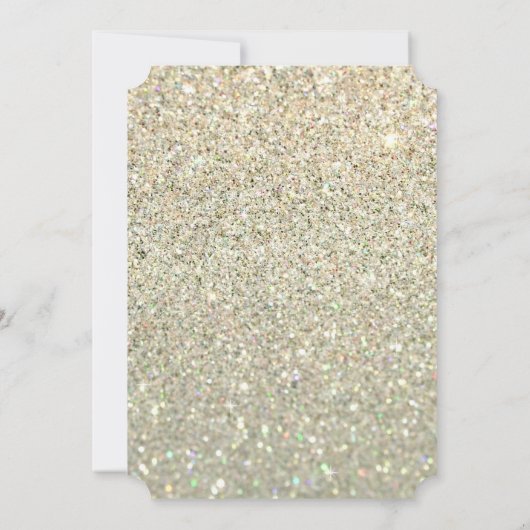 80回目の誕生パーティーピーコックフェザー 招待状 (裏面)