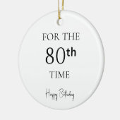 80回目の誕生日おめでとう セラミックオーナメント (左)