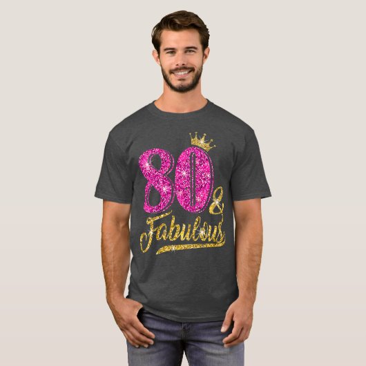 80女性ガールゴールデンのための素晴らしい80誕生日 Tシャツ