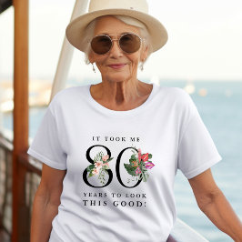 80年かかってやっとこの格好良さ!面白い Tシャツ