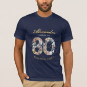 80年の軌跡フォトコラージュ Tシャツ (正面)