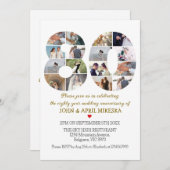 80年カスタム記念結婚会 招待状 (正面/裏面)