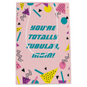 80年代おもしろいスラング母の日 ミディアムペーパーバッグ (正面)