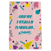 80年代おもしろいスラング母の日 ミディアムペーパーバッグ (裏面)