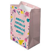 80年代おもしろいスラング母の日 ミディアムペーパーバッグ (裏面アングル)