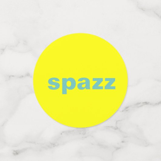 80年代からのことわざを用いる80sテーブルの紙吹雪 コンフェッティ (スモール正面)