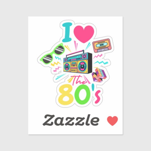 80年代が大好き シール (シート)