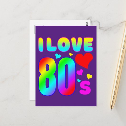 80年代が大好き ポストカード (正面/裏面インサイチュ)