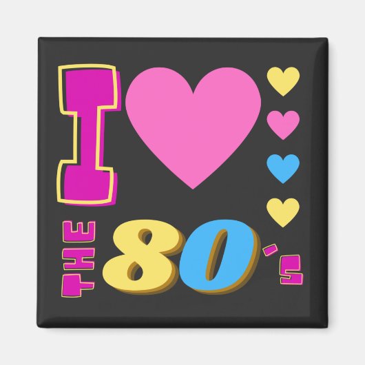 80年代が大好き マグネット (正面)