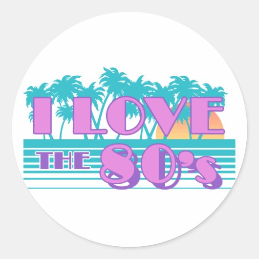 80年代が大好き ラウンドシール (正面)