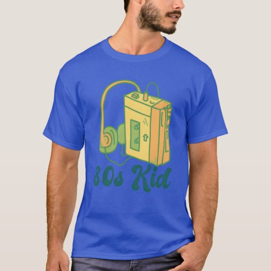 80年代っ子 カセットガール Tシャツ (正面)