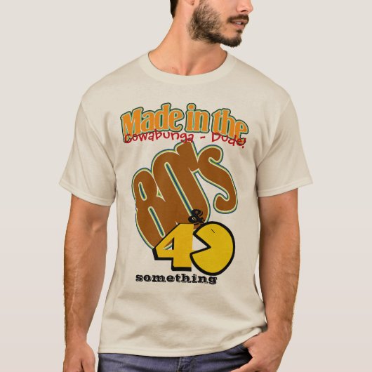 80年代と40年代に作られる Tシャツ (正面)
