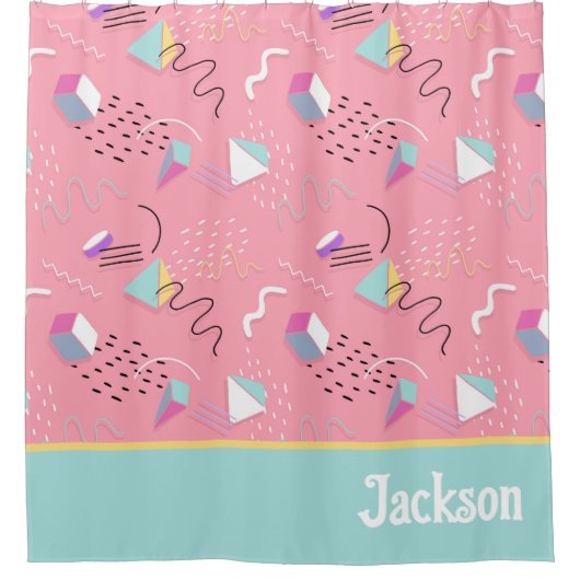 80年代と90年代のシャワーカーテン シャワーカーテン (正面)