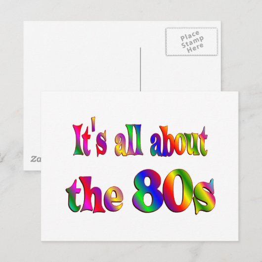 80年代について ポストカード (正面/裏面)