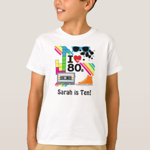 80年代によってカスタマイズTシャツを愛して下さい Tシャツ