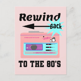 80年代にタイムワープバック ポストカード