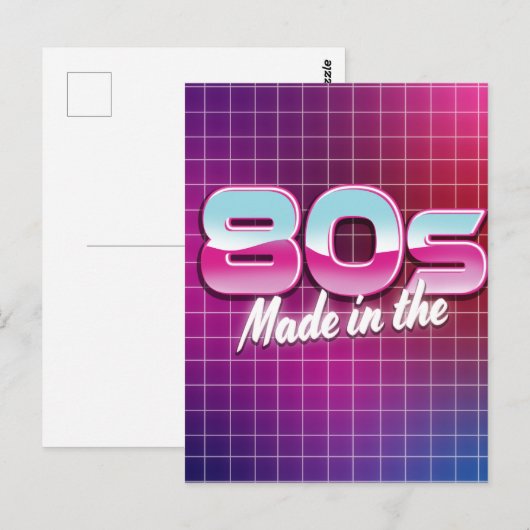 80年代に作られた ポストカード (正面/裏面)