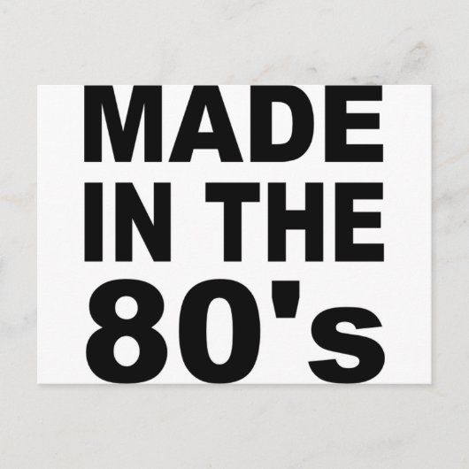 80年代に作られた – 誕生日 ポストカード (正面)