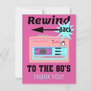 80年代に巻き戻す サンキューカード