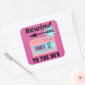 80年代に巻き戻す スクエアシール (封筒)