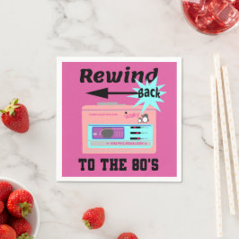 80年代に巻き戻す スタンダードカクテルナプキン