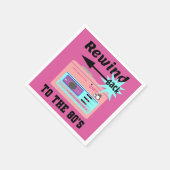 80年代に巻き戻す スタンダードカクテルナプキン (角)