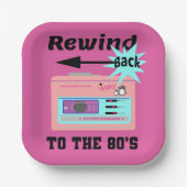 80年代に巻き戻す ペーパープレート (正面)