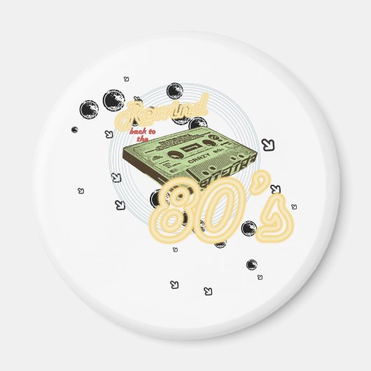 80年代に巻き戻す マグネット (正面)