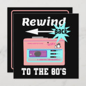 80年代に巻き戻す 招待状 (正面/裏面)