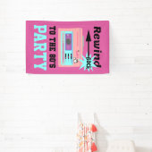 80年代に巻き戻す 横断幕 (インサイチュ)