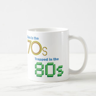 80年代に引っ掛かる70年代に襲います生まれて下さい コーヒーマグカップ
