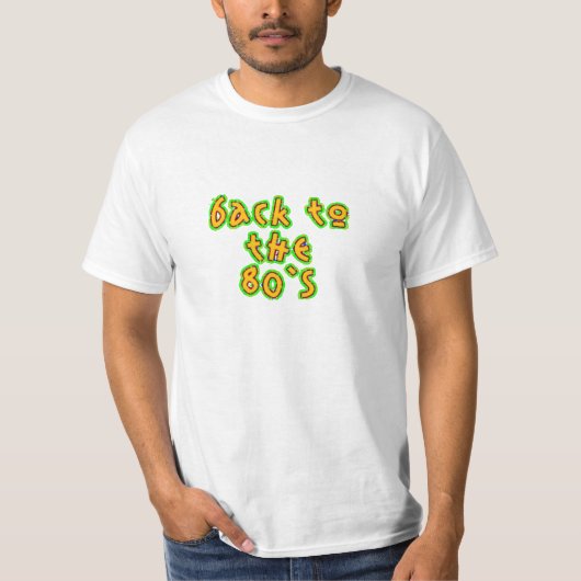 80年代に戻るオレンジ Tシャツ (正面)