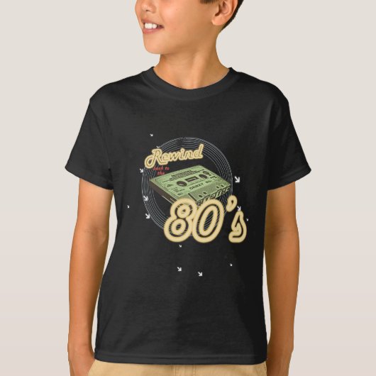 80年代に戻るリワインド Tシャツ (正面)