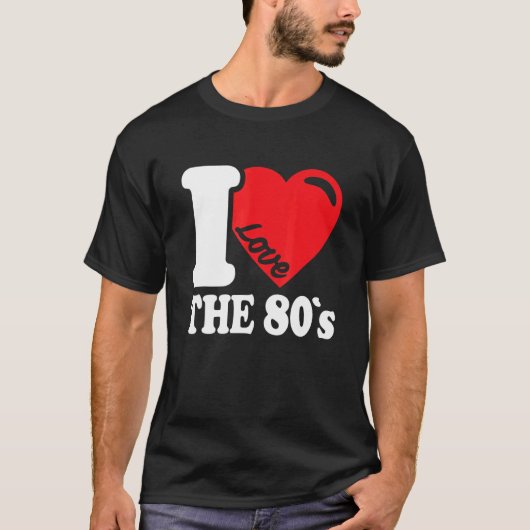 80年代に戻る私は80の衣装ドレスパーが大好き Tシャツ (正面)