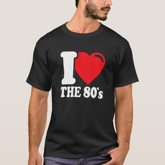 80年代に戻る私は80の衣装ドレスパーが大好き Tシャツ (正面)