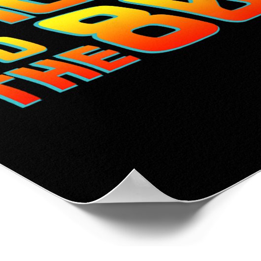 80年代に戻る – 衣装ドレおもしろいスパーティーアイディア ポスター (角)