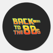 80年代に戻る – 衣装ドレおもしろいスパーティーアイディア ラウンドシール (正面)