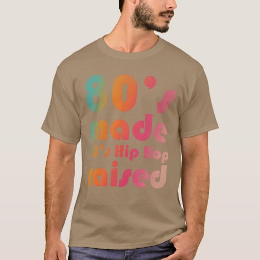 80年代に生まれて90年代のヒップホップに育てられたヴィンテージ Tシャツ (正面)
