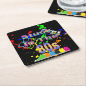 80年代に行き詰まる スクエアペーパーコースター (アングル)