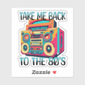 80年代に連れ戻す |レトロ シール (シート)