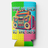 80年代に連れ戻す |レトロ スリム缶クーラー (裏面)