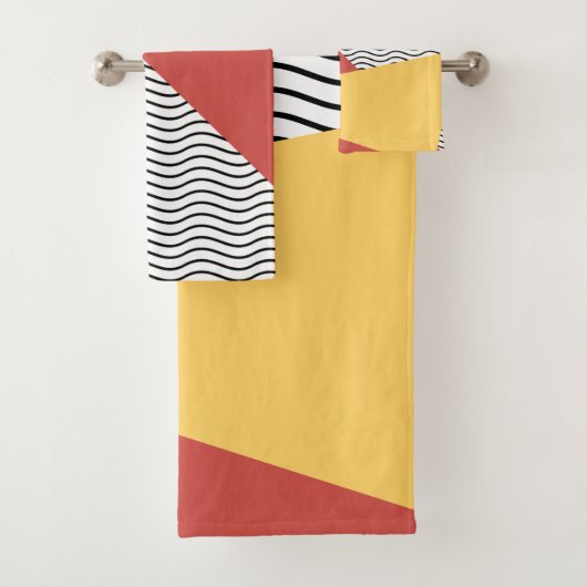 80年代のアーポップ・アートのトパターン バスタオルセット (インサイチュ)
