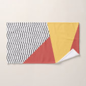 80年代のアーポップ・アートのトパターン バスタオルセット (ハンドタオル)