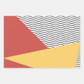 80年代のアーポップ・アートのトパターン ラッピングペーパーシート (正面)