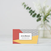 80年代のアーポップ・アートのトパターン 名刺 (スタンド正面)