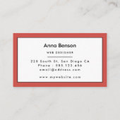 80年代のアーポップ・アートのトパターン 名刺 (裏面)