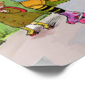 80年代のオールドスクールレトロすごいおもしろい時間! ポスター (角)