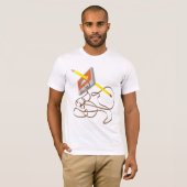 80年代のカセットテープのリワインド及び前方ティー Tシャツ (正面フル)